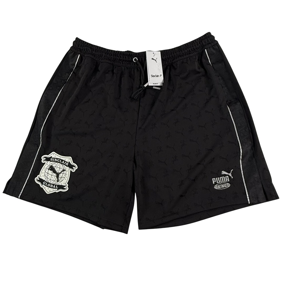 Puma King x Sinclair Global Black Soccer Shorts Relaxed Fit 621183 01 Mens XL